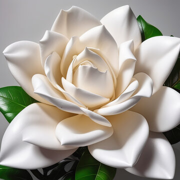 Beautiful gardenia flower photo realistic
