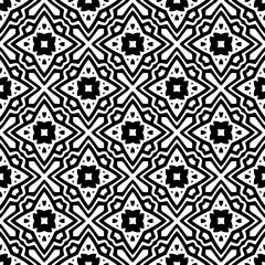 Monochrome pattern, Abstract texture for fabric print, card, table cloth, furniture, banner, cover, invitation, decoration, wrapping.seamless repeating pattern.Black colMonochrome pattern, Abstracor.
