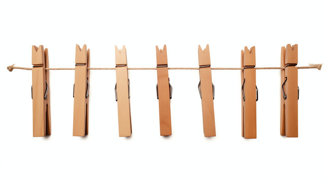 Clothespins Wood Isolated Stock Illustrations – 229 Clothespins