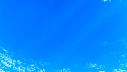 Fototapeta na wymiar View of blue sky with few clouds