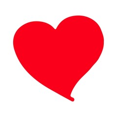 Heart clip art design on plain white transparent isolated background for shirt, hoodie, sweatshirt, apparel, card, tag, mug, icon, poster or badge