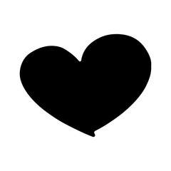 Heart clip art design on plain white transparent isolated background for shirt, hoodie, sweatshirt, apparel, card, tag, mug, icon, poster or badge