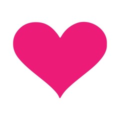 Heart clip art design on plain white transparent isolated background for shirt, hoodie, sweatshirt, apparel, card, tag, mug, icon, poster or badge