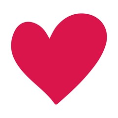 Heart clip art design on plain white transparent isolated background for shirt, hoodie, sweatshirt, apparel, card, tag, mug, icon, poster or badge