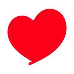 Heart clip art design on plain white transparent isolated background for shirt, hoodie, sweatshirt, apparel, card, tag, mug, icon, poster or badge