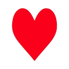 Heart clip art design on plain white transparent isolated background for shirt, hoodie, sweatshirt, apparel, card, tag, mug, icon, poster or badge