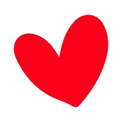 Heart clip art design on plain white transparent isolated background for shirt, hoodie, sweatshirt, apparel, card, tag, mug, icon, poster or badge