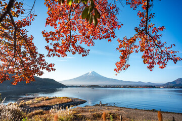mt.Fuji in kawaguchiko lake,Kawaguchiko lake of Japan,Mount Fuji, Kawaguchi Lake, nature landscape view