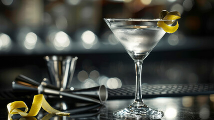 Klassischer Martini in Eleganz