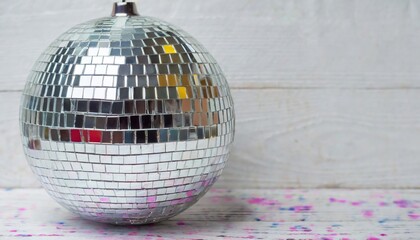 Disco ball, retro nostalgia concept