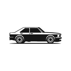 Fototapeta premium Car silhouette logo vector, Sport car logo Motor vehicle silhouette element