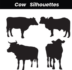 Cows silhouette