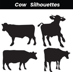 Cows silhouette