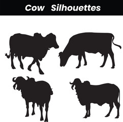 Cows silhouette