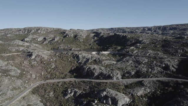 landscape in winter, serra da estrela