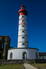 Pointe de Saint-Mathieu, le phare, le sémaphore, l'abbaye à Plougonvelin en Bretagne	
