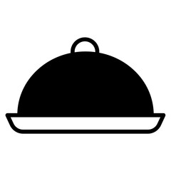 Cloche solid glyph icon