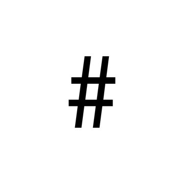 hashtag math symbols icon vector illustration eps