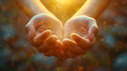 Christian concept background.Human hands open palm up worship. Eucharist Therapy Bless God Helping Repent Catholic Easter Lent Mind Pray. 