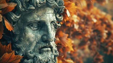 Stoic Philosopher: A Fusion of Ancient Wisdom and Modern Digital Artistry - obrazy, fototapety, plakaty