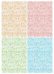 Set of seamless patterns with dots