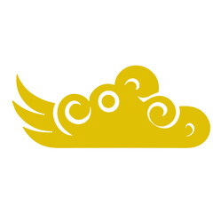 oriental chinese cloud flat design