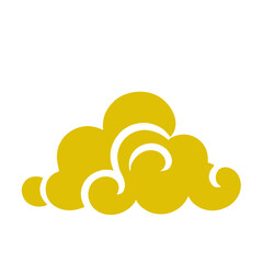 oriental chinese cloud flat design