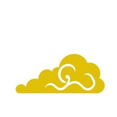 oriental chinese cloud flat design