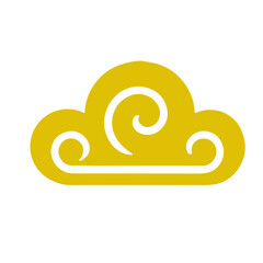 oriental chinese cloud flat design