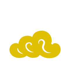 oriental chinese cloud flat design