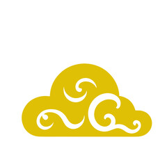 oriental chinese cloud flat design