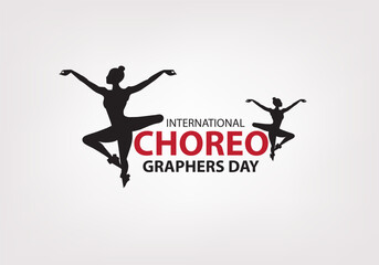 International choreographer’s day vector art design