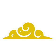 oriental chinese cloud flat design