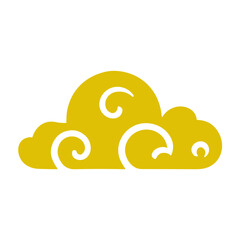 oriental chinese cloud flat design