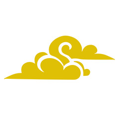 oriental chinese cloud flat design