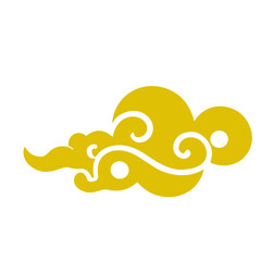 oriental chinese cloud flat design