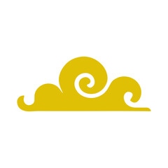 oriental chinese cloud flat design