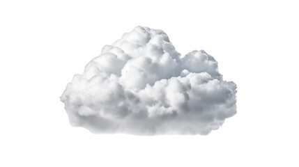White clouds isolated on transparent background