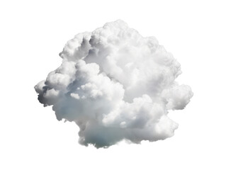 White clouds isolated on transparent background