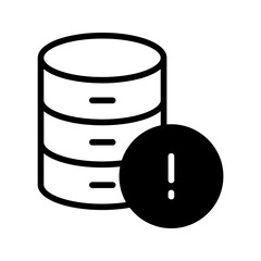 Database Info solid glyph icon