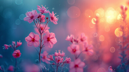 Fototapeta premium flowers in the morning