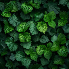 Fototapeta na wymiar green leaves and plants background
