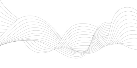 A pattern of smooth wavy lines. A template for creating a creative design. Vector illustration