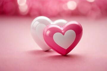 Fototapeta premium Digital Romance Valentine's Day Picture by Generative AI