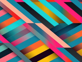 Abstract background, Colored geometric shapes and lines
