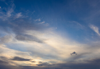 winter sky over the island of Cyprus 3