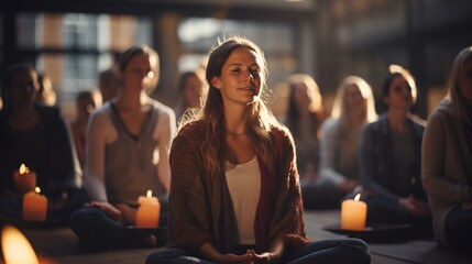 Calm and peaceful meditation