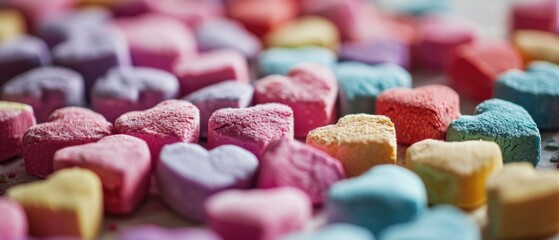 Vibrant Candy Hearts Make Valentine's Day Even Sweeter