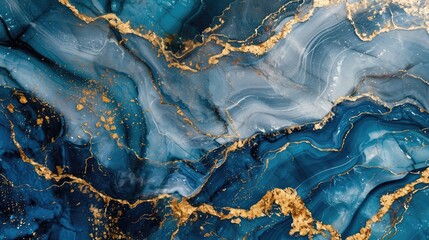 Blue marble texture design interior pattern granite wallpaper background - obrazy, fototapety, plakaty