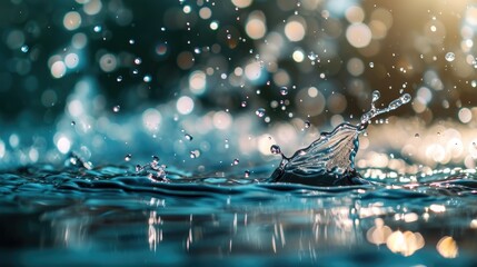 Water drops splash rain nature raindrop wallpaper background